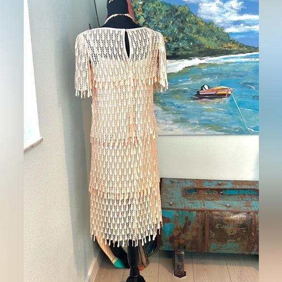 Samax NY,Vintage,Tiered,Sheer-Lace Dress, Slip Lining,Excellent Condition,Size 8 - Picture 9 of 11